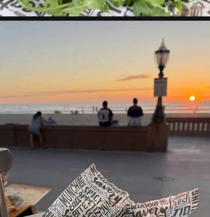 Mission Beach at sunset
